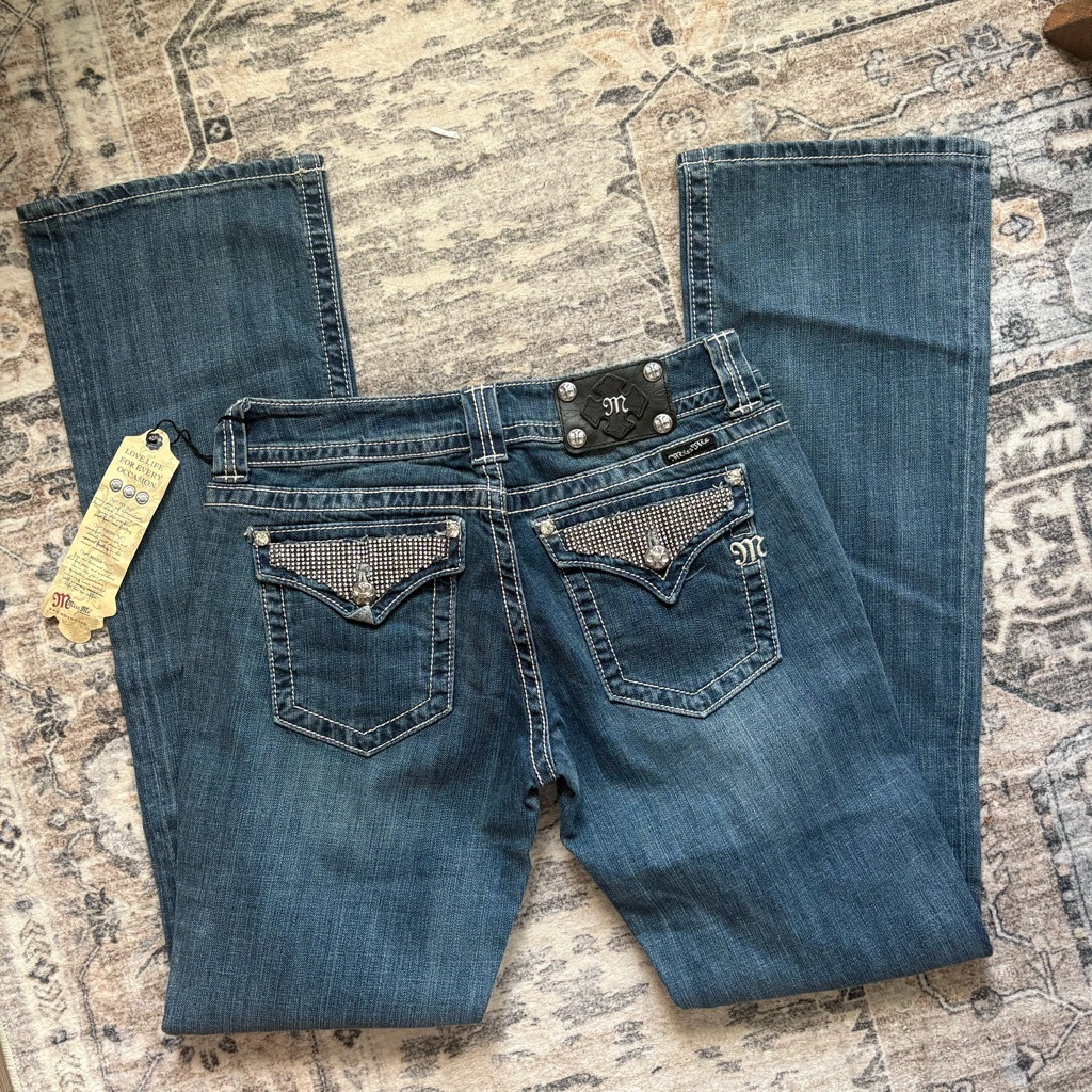Miss Me Women's Boot Cut Jeans - Blue
